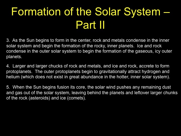 Formation of the Solar System, Part 2